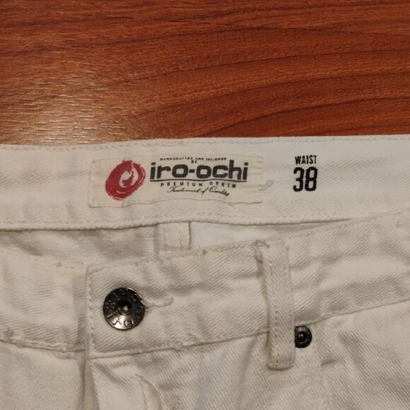 White Studded Men's Pants - Picture 2 of 6